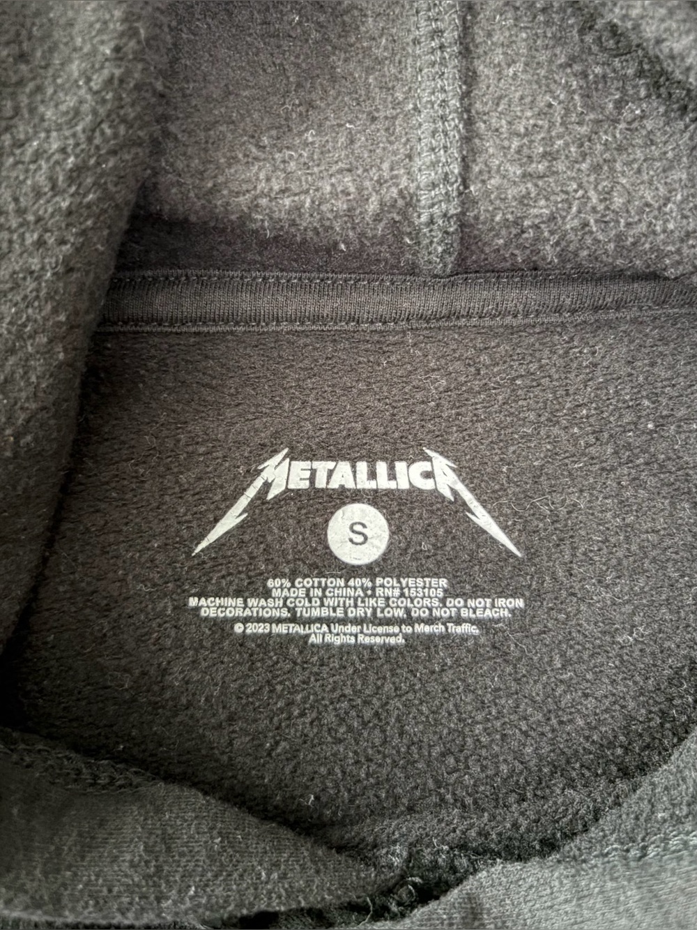 Metallica Doris “Their Money Tips Her Scales Again" Hoodie, Size: Small - Picture 3 of 4